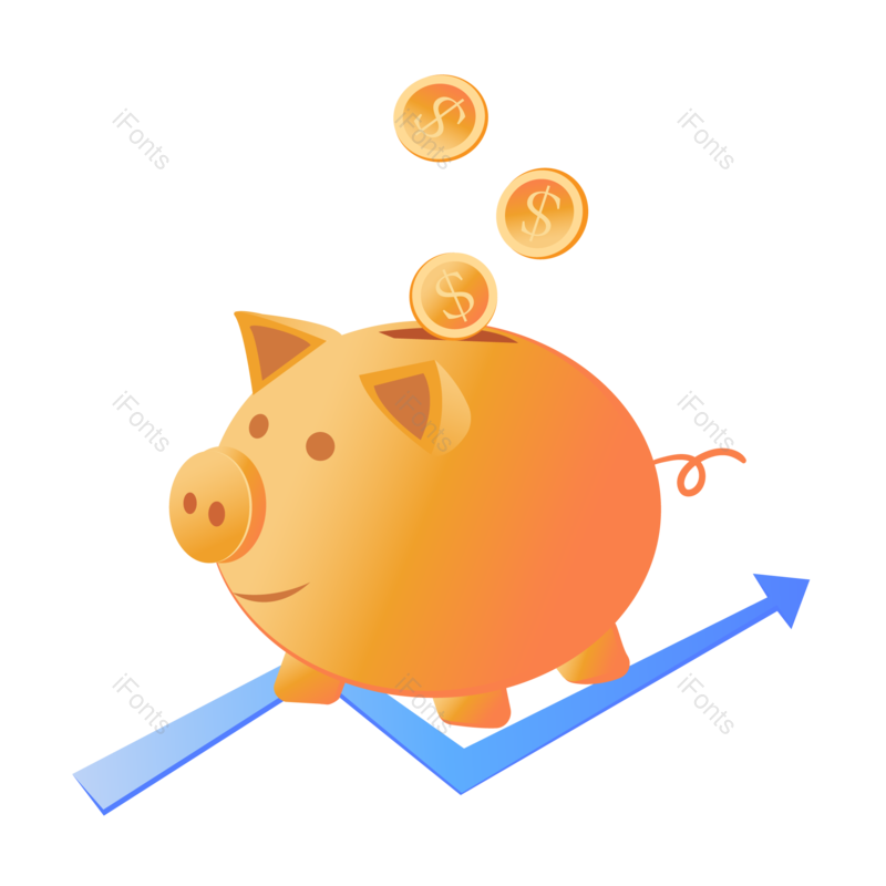 金融图片,箭头元素,图表PNG,金币免抠素材